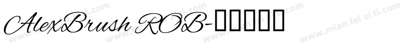 AlexBrush ROB字体转换